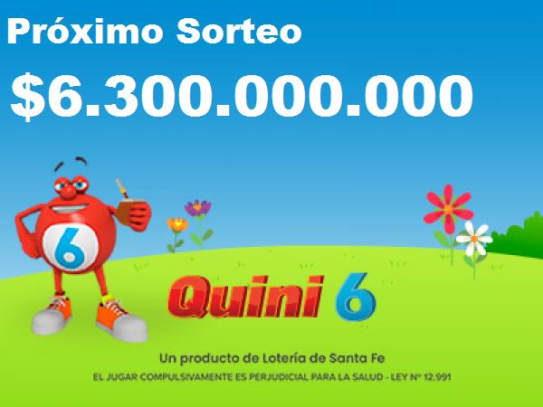 Próximo sorteo del Quini 6