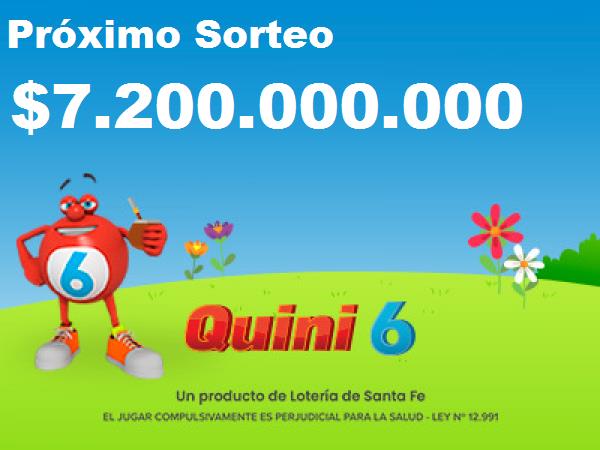 Próximo sorteo del Quini 6