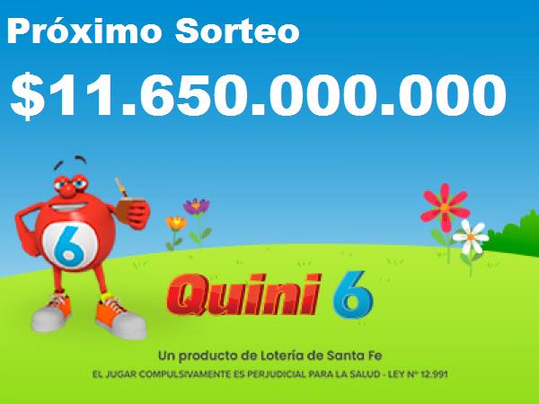 Próximo sorteo del Quini 6