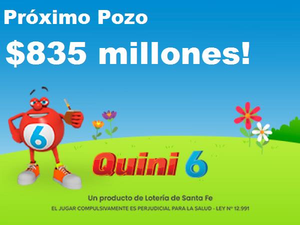 Próximo Sorteo quini 6