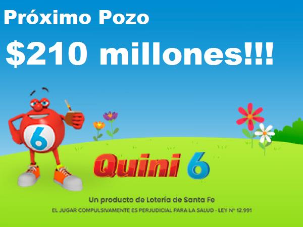 Próximo Sorteo quini 6
