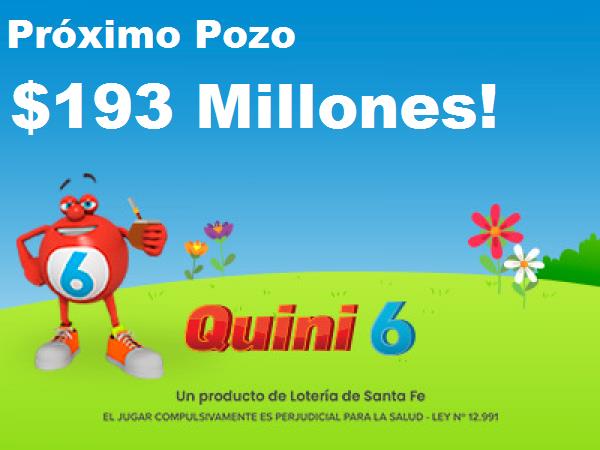 Próximo Sorteo quini 6