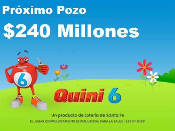 Próximo Sorteo quini 6