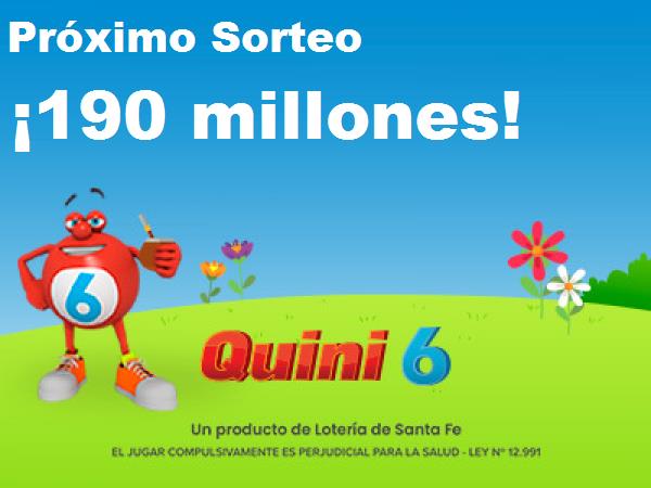 190 millones en el quini