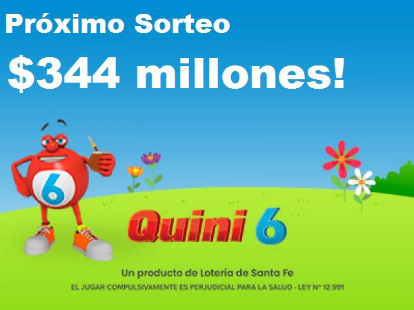 Próximo Sorteo quini 6