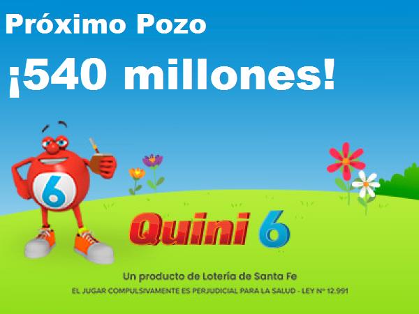 Próximo Sorteo quini 6