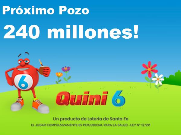 Próximo Sorteo quini 6