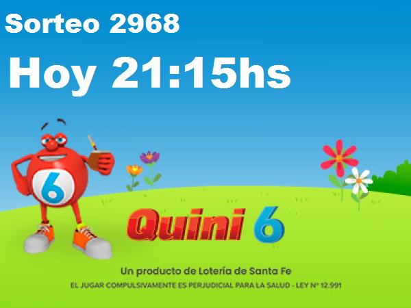 quini 6 sorteo 2968