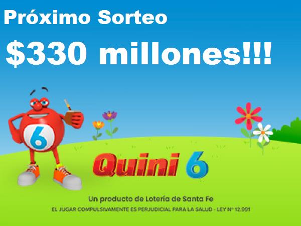Próximo Sorteo quini 6